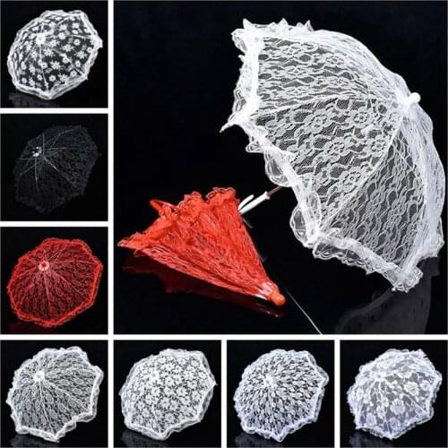Sun Umbrella Lace Wedding White Lace Umbrella Decoration Props Umbrella Wedding Umbrella Decoration Photo Props