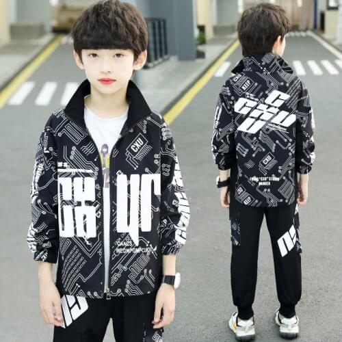 2021 Lasted Spring Summer Girls Clothing Suits Coat +Pants 2pcs/Set Kids Teenager Outwear Sport Beach School High Quality