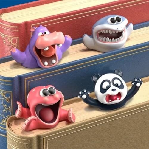 3D three-dimensional animal bookmark original PVC creative cute cartoon funny student gift gift stationery