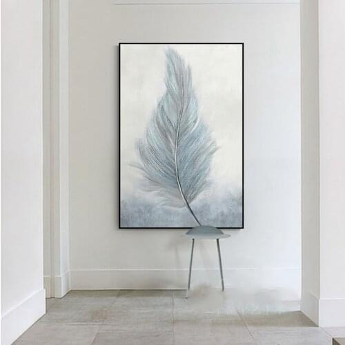 Modern Simple Small Fresh Feather Diamond painting ,full round/square Drill 3D embroidery DIY Diamant painting Wall Art