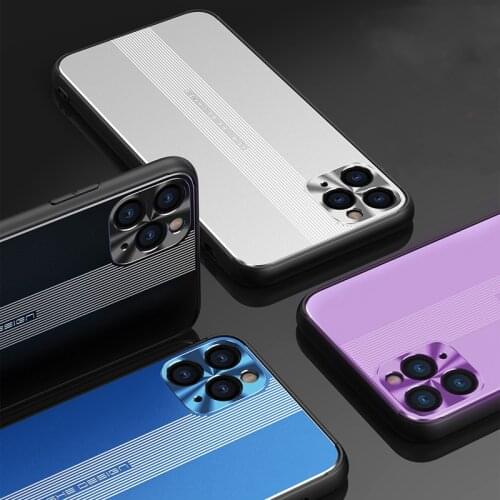 Aluminum Metal Phone Case for iphone 12 12 Pro Frame Slim Aromor Shockproof Back Cover for iphone 12 11 Pro Max Xr Xs Max Coques