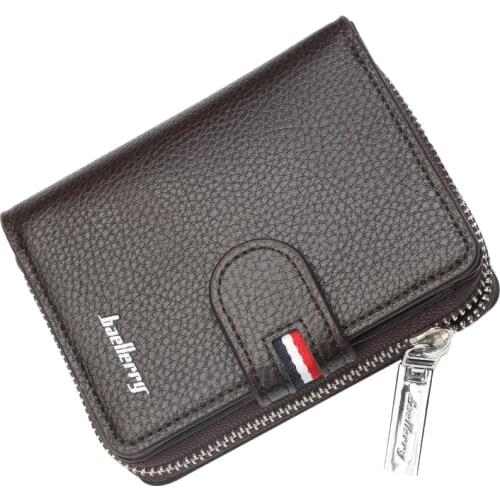 Mens short more than a wallet for clasp wallet high-capacity zip zero wallet