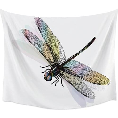 Insect Colorful Dragonfly Wall Tapestry Home Wall Decor Tapestry Cover Beach Towel Picnic Mat Yoga Mat