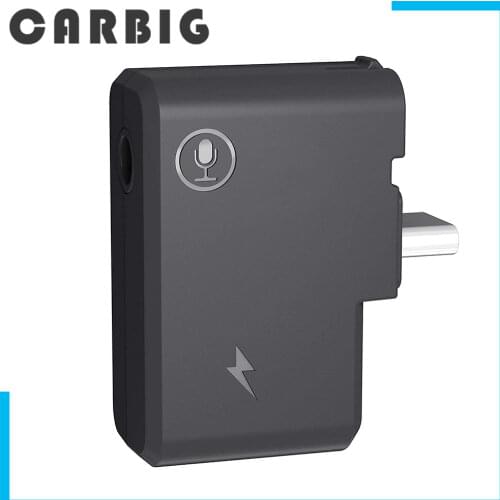For Insta360 ONE X2 Dual Mic Adapter - 3.5mm Input Compatible with Insta360 ONE X2 Extrenal Microphones and USB-C Port