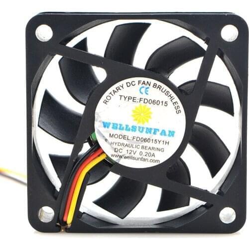 FOR ROTARY FD06015Y1H 12V 0.20A 6CM power supply CPU radiator cooling fan