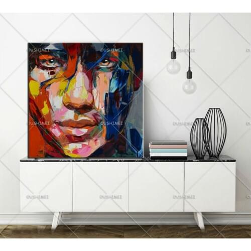 Oil paintings on canvas modern man woman portrait paintings canvas painting face Painting wall pictures for living room