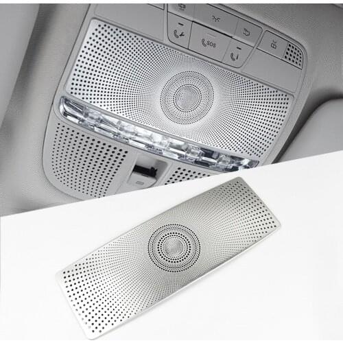 Car Roof Reading Lamp Audio Speaker Panel Decoration For Mercedes Benz E Class W213 2016-2018 Loudspeaker Interior Accessories