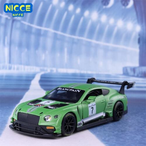 Nicce 1:32 Alloy Mini Car Model Bentley GT3 Metal Toy Diecast & Toy Vehicles Pull Back Kids Toy Cars for Children Boy Car Gift