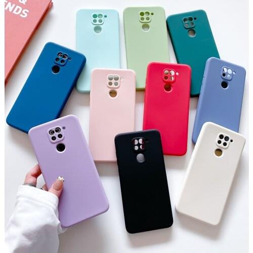 Fashion Square Silicone Protective Case For Xiaomi Redmi Note 10 Pro Max 9 S 8 T Redmi 4 X 5 6 7 A Mi Poco M3 X3 NFC F3 C3 M2 X2