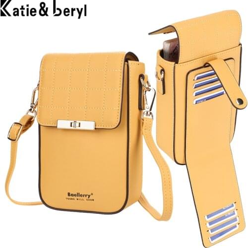 2021 New Crossbody Cell Phone Shoulder Bag Cellphone Bag Fashion Daily Use with Card Holder Mini Shoulder Bag for Women Wallet
