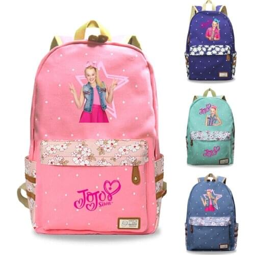New Jojo Siwa Backpacks Schoolbags Book Bags Boys Girls Rucksack Travel Backpacks men women Daily Mochilas Back to School Gift