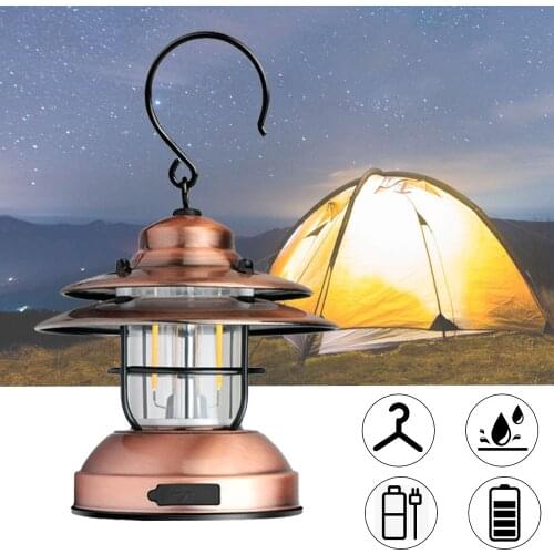 Outdoor Camping Lights Portable Camping Lantern USB Rechargeable LED Tent Lamp for Outdoor Hanging Home Decoration Waterproof
