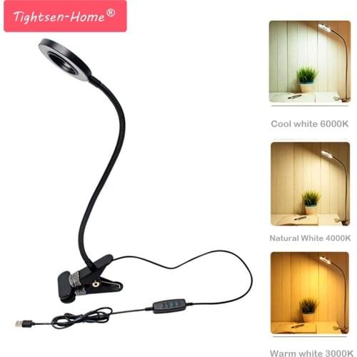 Portable Clip Table Desk Lamp USB Rechargeable Dimming Light Perfect for Night Reading Eyebrow Tattoo Nail Art Beauty Makeup
