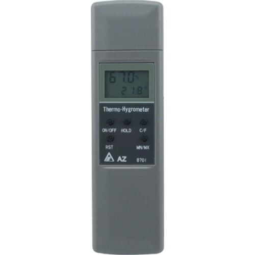 Portable AZ8701 pocket digital temperature and humidity meter is suitable for schools, factories, warehouses