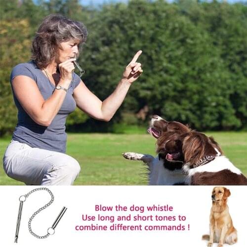 Professional Ultrasonic Dog Whistle Adjustable Pitch Effective Stop Barking Training Device Pet Silent Bark Control Whistle