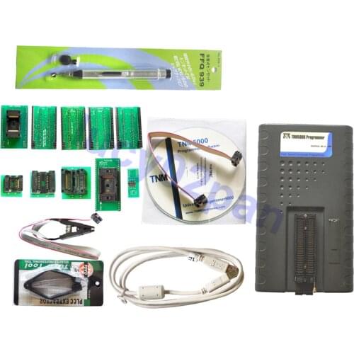 TNM5000 USB EEPROM Programmer+6pcs Socket,for general use and vehicle electronic part repair,Programming of GAL/FPGA/CPLD,SRAM