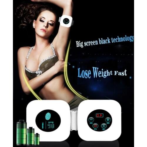 Adjustable Vibration Weight Loss Belt Electric Abdominal Muscle Trainer Slimming Machine Fat Burning Fitness Massage Sports Belt