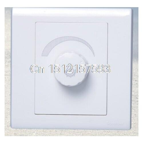 CCC approved single 220v 100w adjust lamp light dimmer rotary wall switch panel