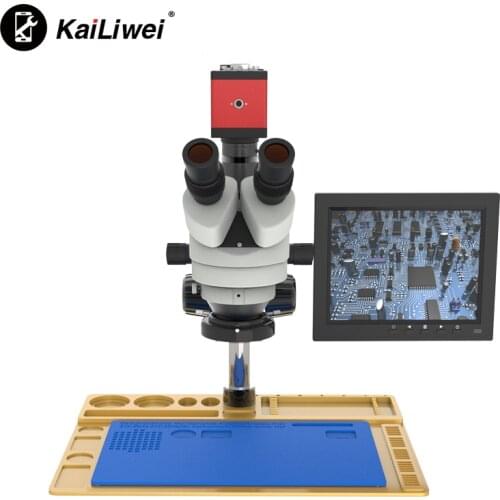 Specified Microscope Repair Tools 7x - 45x Continuous Zoom Camera Trinocular Stereo Microscope Set For Diamond Electronic Repair