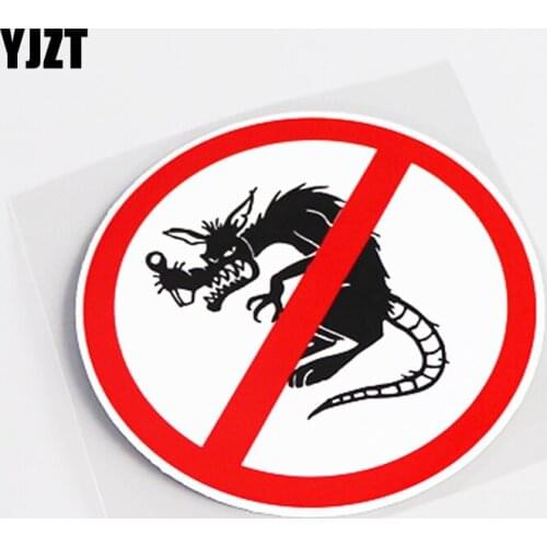 YJZT 11.3CM*11.3CM Cartoon Personality PVC Motorcycle Decal Car Sticker Accessories 13-0599