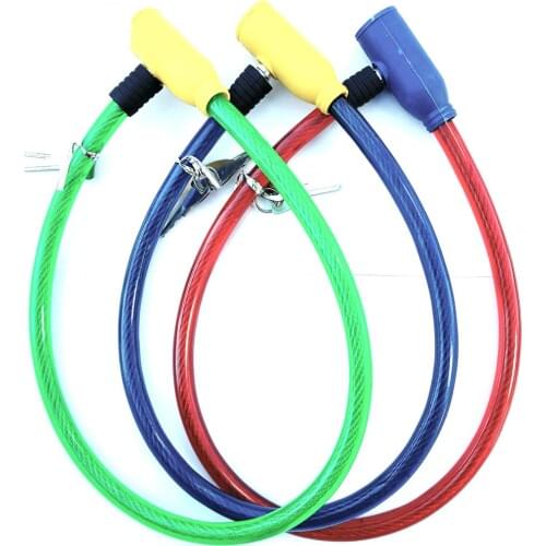 1pcs Steel Wire Metal Bicycle Safety Lock Universal Anti-Theft Bicycle Lock Bicycle Motorcycle Wire Lock Safety Cable 2 Keys