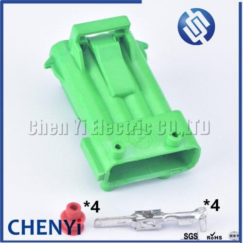 1 set 4 Pin male or female Sealed waterproof auto electrical connectors (3.5) 144998-5 oxygen sensor plug 144998-6 for Citroen