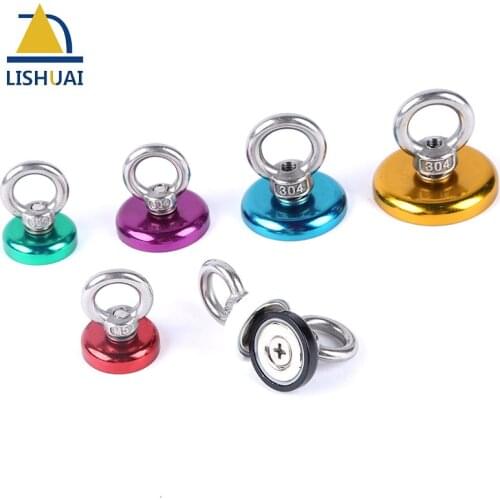 1pc Dia32mm Super Strong Fishing Magnet / Rare Earth Neodymium Magnet/ Pulling Lifting Magnets for Magnetic Fishing