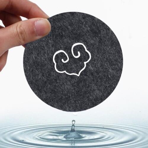 10 pieces Absorbent Round Hexagon Felt Coaster Cup Mat Pad Storage Box Bowl Mug Glass Plate Creative Placemats Drink Accessories