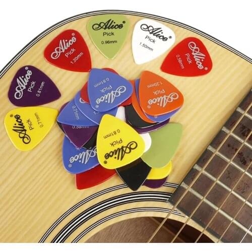 100 PCS guitar pick shrapnel ballad electric guitar pick ukulele pick accessories thickness 0.58-1.5 optional