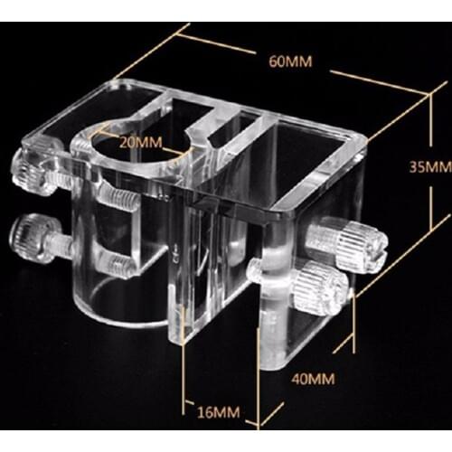White Aquarium Tube Holder for Fix 20mm Inflow Outflow Tube
