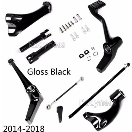 Gloss Black Forward Controls Linkages For Harley 2014 2015 2016 2017 Sportster XL 883 1200