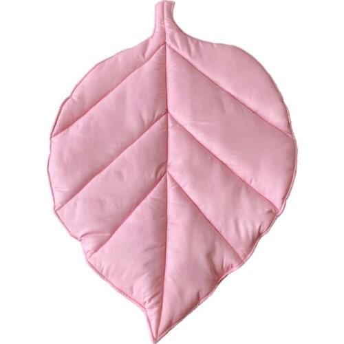 Baby Kids Play Mat Leaf Shape Carpet Newborn Crawling Blanket Cotton Floor Rug