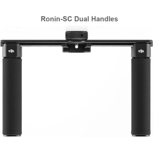 DJI Ronin-SC Dual Handles The positions of the grips are adjustable an adjustable monitor mount can be mounted to the NATO rail