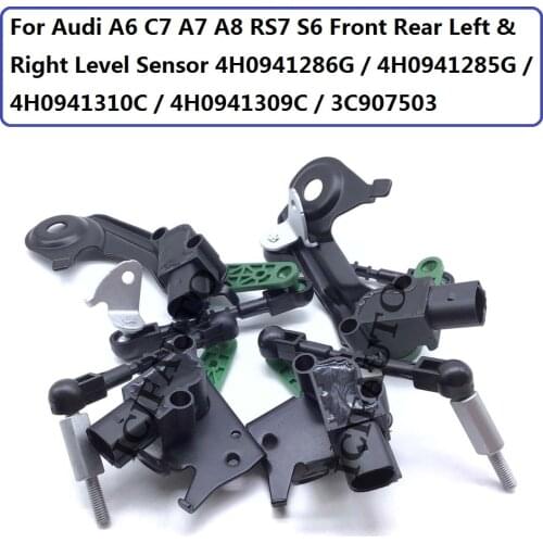 For Audi A6 C7 A7 A8 RS7 S6 Front Rear Left & Right Level Sensor 4H0941286G / 4H0941285G / 4H0941310C / 4H0941309C / 3C907503