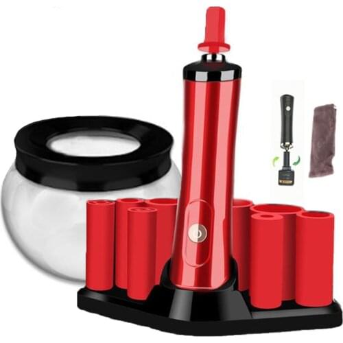 Lmaray Electric Scrubber Gel Dispenser Convenient Multifunctional Automatic Wash Makeup Brush Artifact Makeup Tools Eyelashes Na