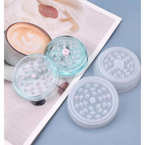 Epoxy Resin Mold DIY Leaf Herbal Herb Grinder Spice Crusher Silicone Mould