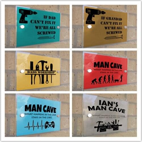 Customized Acrylic House Number Address Street Name Plaques Multiple Colors Designs A1