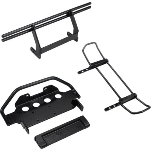 Metal Front Rear Bumper & Base Upper Lower Protection for 1/10 RC Crawler Car G500 G63