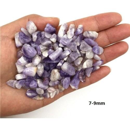 Wholesale 50g 3 Size Natural Light Amethyst Tumbled Stone Purple Quartz Beautiful Healing Crystals Natural Quartz Crystals