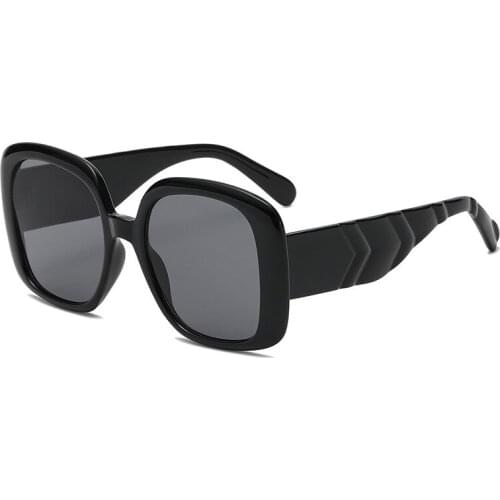 New fashion big frame oval sunglasses women personality wild level mirror foot sunglasses men street driving glasses