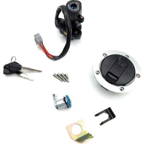 Motorcycle Ignition Switch Fuel Tank Cap Cover For Suzuki GSXR 600 2006-2018 GSXR750 2006-2018 GSXR1000 2005-2018 Seat Keys Lock