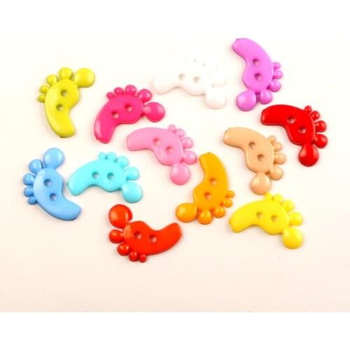 100Pcs Mixed Acrylic Sole Sewing Buttons For Clothes Scrapbooking Decorative Needlework Botone Handicraft DIY Accessories