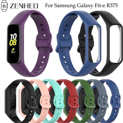 Sport Silicone Strap For Samsung Galaxy Fit-e SM-R375 Smart Band Adjustable Watchband Replacement Wristband Bracelet Belt