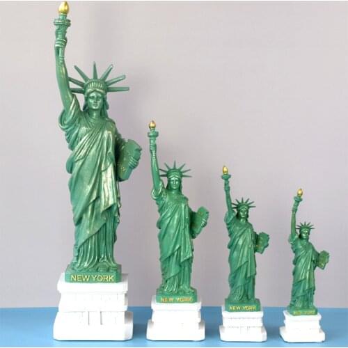 AMERICAN USA NEW YORK RESIN STATUE OF LIBERTY REPLICA MODEL FREE GODDESS FIGURINES HOME DESK TABLE DECORATIONS CRAFTS SCULPTURE