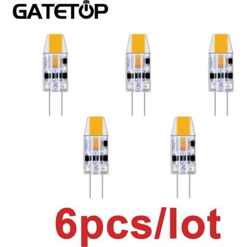 Super Bright Chandelier G4 1.2W Silica Gel 12V COB 5pcs Led Lamp Light