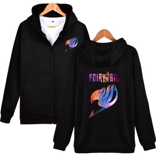 Hot Sale Fairy Tail Hoodies Sweatshirt Men Women Zipper Pullover Hoody Winter Warm Fashion Casual Fairy Tail Mens Clothing