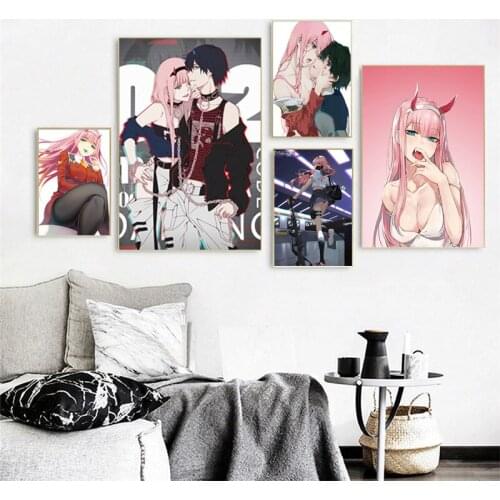Japanese Anime Darling In The Franxx Poster Picture Canvas Painting Wall Poster Modern Art Poster for Kids Room Home Decor