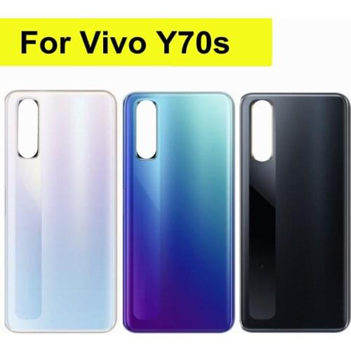 6.53" New For vivo Y70S Battery Back Cover for vivo Y70s back Glass Case Rear Cover Door housing for Vivo Y70S V2002A