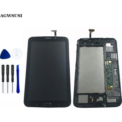 LCD For Samsung Galaxy Tab 3 7.0" T211 T210 LCD Touch SM-T211 LCD Display Panel T210 Touch Screen Sensor Assembly with Frame