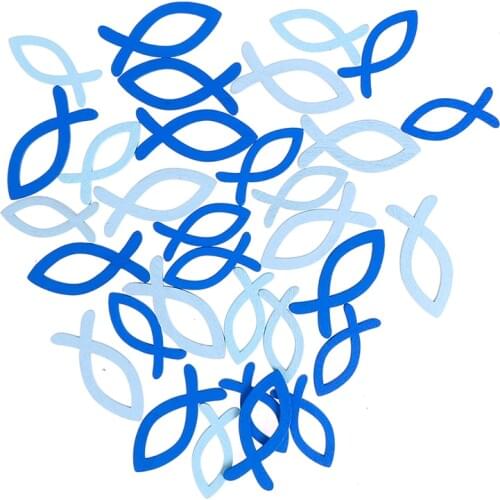 100 Pcs/lot Creative Wood Fish Shape Crafts Ocean Series Wooden DIY Crafts Decorated Marine Pendant Home Decoration